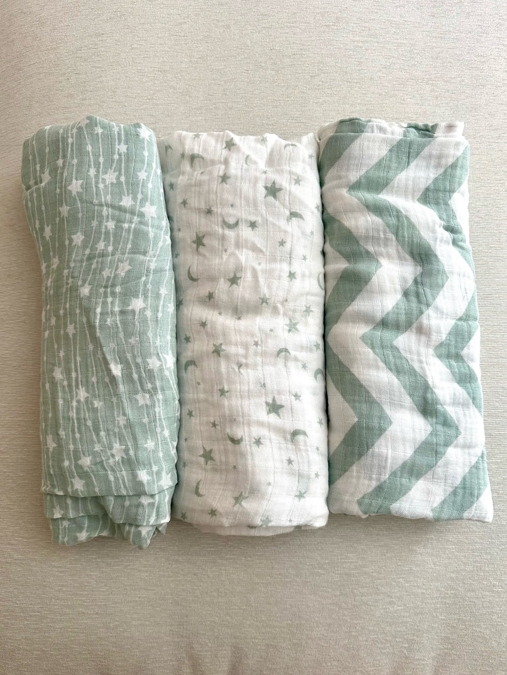 Comfy Cubs Muslin Swaddle Blankets Pack of 3